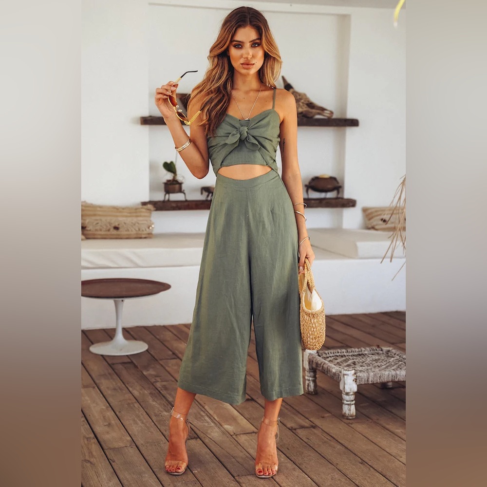 Olive Green DUCKING AND DIVING JUMPSUIT